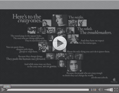 Here's To The Crazy Ones