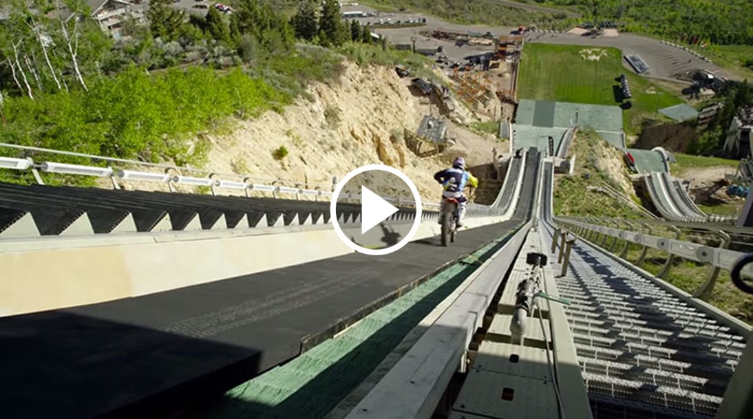 Skiing as only Robbie Maddison Can